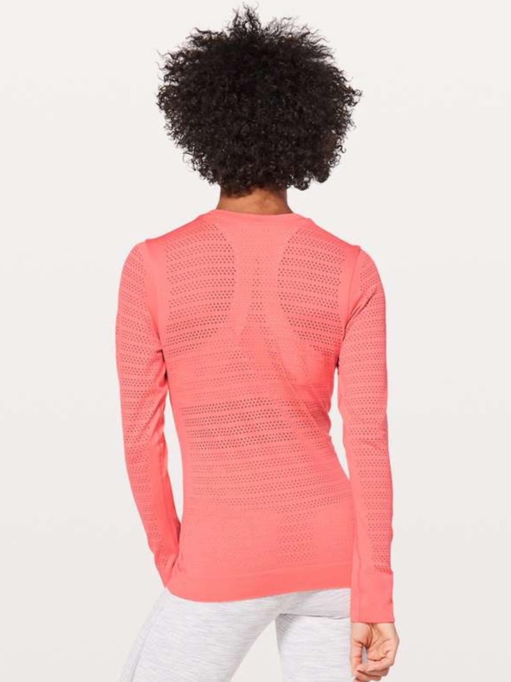 LULULEMON Breeze By Long Sleeve Top Light Coral Women’s Size 8 - Picture 2 of 9